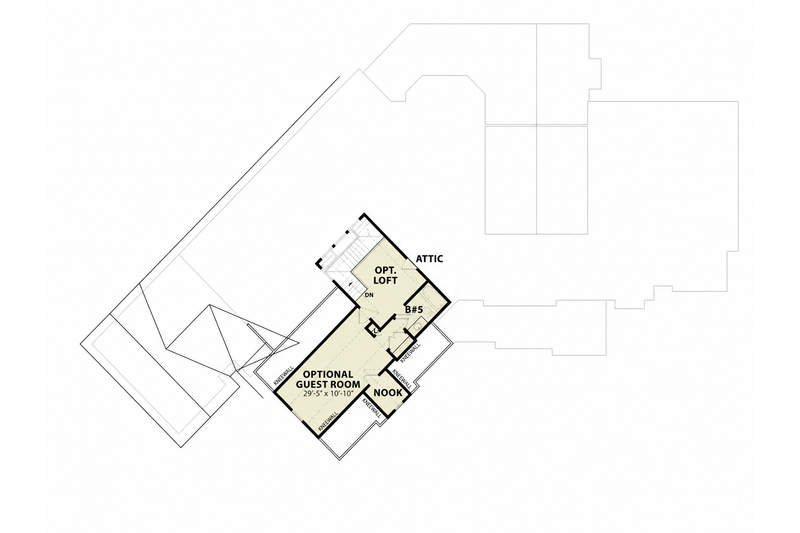 Home Plan - Floor Plan - Upper Floor for Craftsman House Plan #54-729 - 4 bed, 4 bath