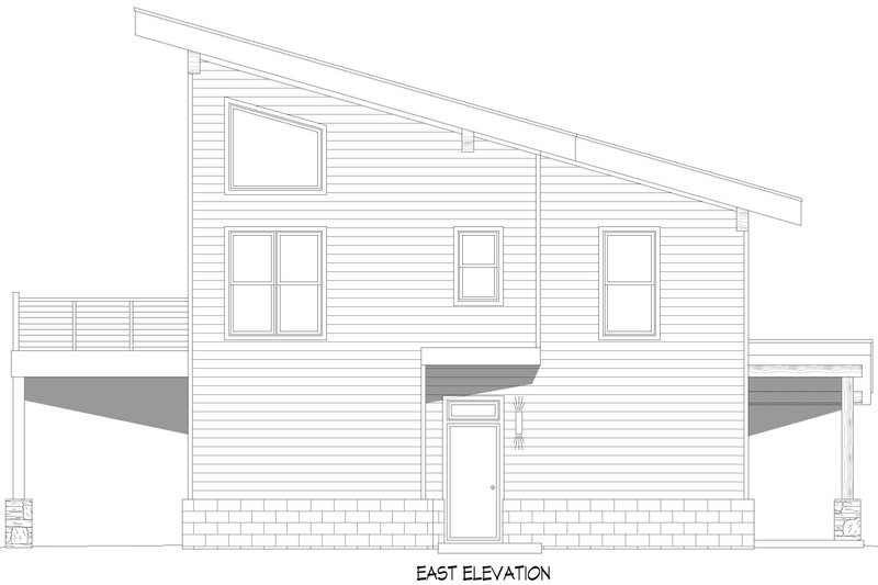 Home Plan - Exterior - Other Elevation 1 for Beach House Plan #932-1167 - 6 bed, 6 bath