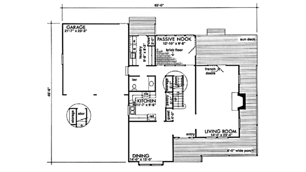 Home Plan - Prairie Floor Plan - Main Floor Plan #320-1259