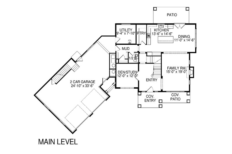 Dream House Plan - Floor Plan - Main Floor for Traditional House Plan #920-84 - 4 bed, 3.5 bath