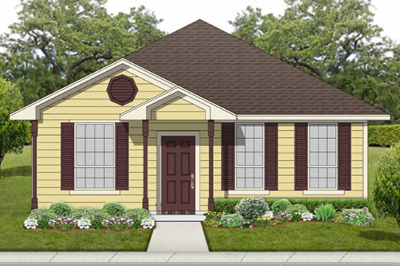 House Blueprint - Cottage Exterior - Front Elevation Plan #84-539