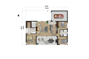 Cabin Style House Plan - 3 Beds 2 Baths 1484 Sq/Ft Plan #25-4963 