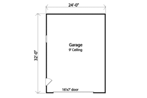 Floor Plan - Main Floor for Traditional House Plan #22-533, 0 bath