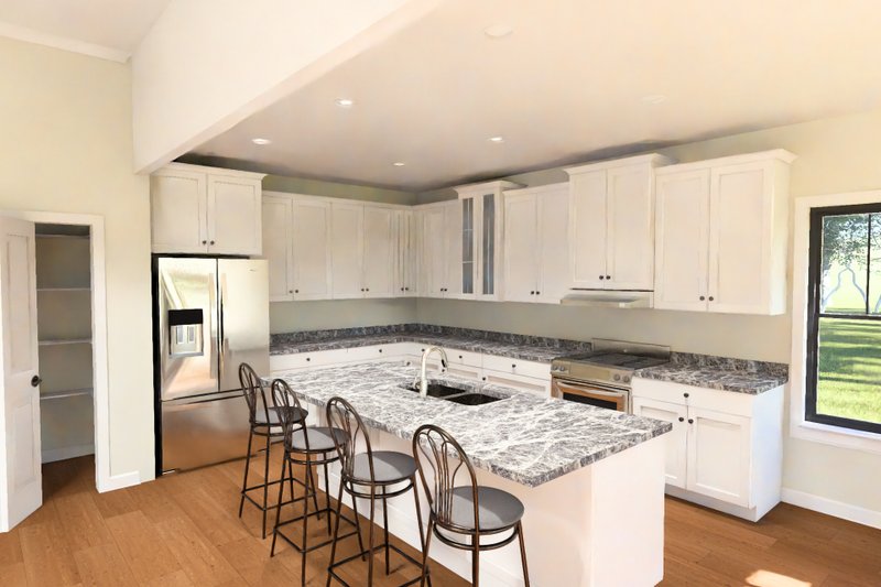 House Blueprint - Interior - Kitchen 2 for Farmhouse House Plan #513-2449 - 4 bed, 3.5 bath