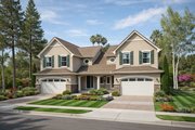 European Style House Plan - 4 Beds 2.5 Baths 4002 Sq/Ft Plan #20-2137 Exterior 