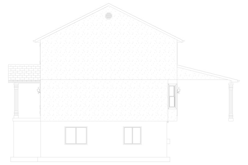 House Plan Design - Exterior - Other Elevation 1 for Traditional House Plan #1060-206 - 4 bed, 2.5 bath