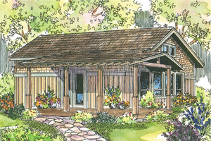 Craftsman Exterior - Front Elevation Plan #124-544