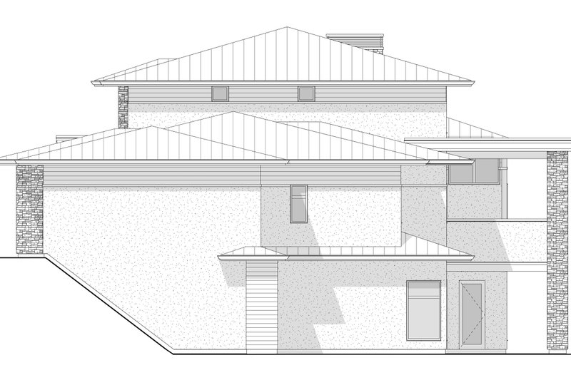 Dream House Plan - Exterior - Other Elevation 1 for Contemporary House Plan #1114-101 - 5 bed, 4.5 bath