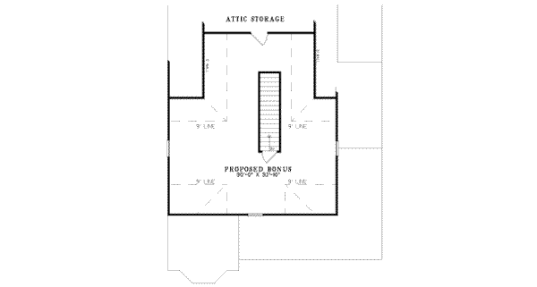 Home Plan - Southern Floor Plan - Upper Floor Plan #17-2111
