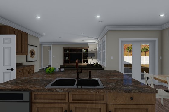 Interior - Kitchen 2 for Traditional House Plan #1060-60 - 3 bed, 2 bath