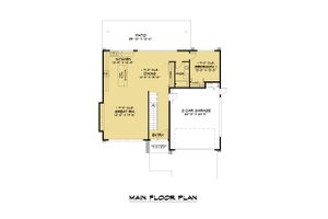 Floor Plan - Main Floor for Contemporary House Plan #1066-102 - 5 bed, 4 bath