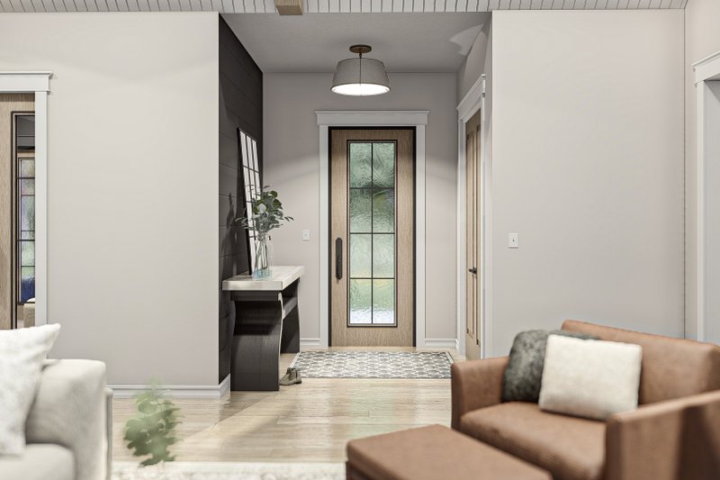 Architectural House Design - Interior - Entry for Modern House Plan #455-606 - 3 bed, 2.5 bath