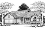 Traditional Style House Plan - 3 Beds 3 Baths 1981 Sq/Ft Plan #70-755 