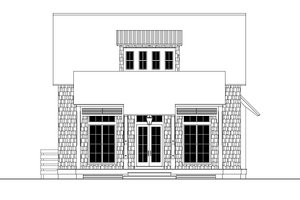 Exterior - Front Elevation 3 for Beach House Plan #443-14 - 4 bed, 4.5 bath