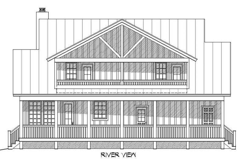Dream House Plan - Exterior - Rear Elevation for Country House Plan #932-13 - 3 bed, 3.5 bath