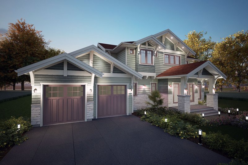 House Plan Design - Exterior - Other Elevation for Craftsman House Plan #1101-15 - 3 bed, 3 bath