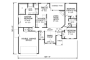 European Style House Plan - 3 Beds 2 Baths 1845 Sq/Ft Plan #65-266 