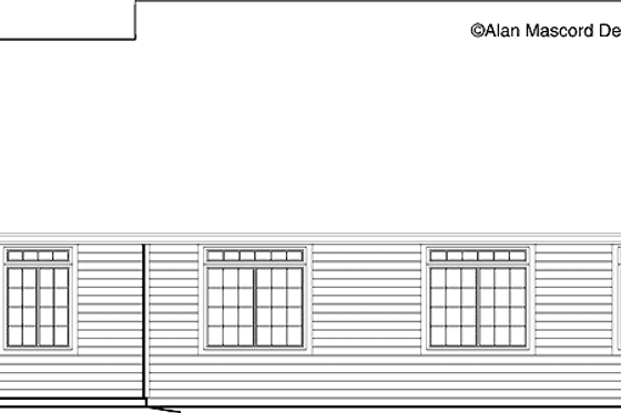Exterior - Rear Elevation for Traditional House Plan #48-846 - 4 bed, 2 bath