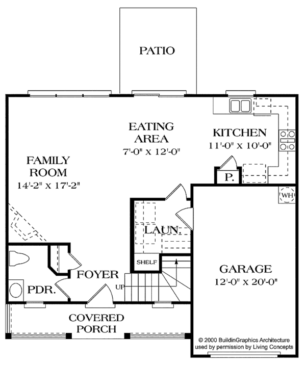 House Design - Country Floor Plan - Main Floor Plan #453-385