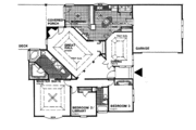 European Style House Plan - 3 Beds 2 Baths 1988 Sq/Ft Plan #30-296 