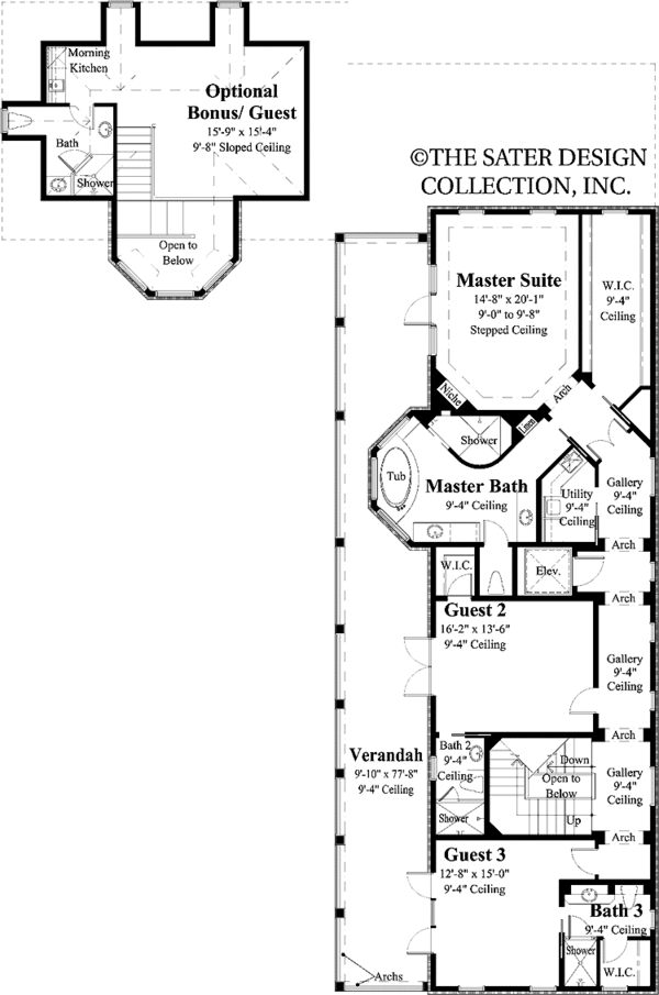 House Design - Traditional Floor Plan - Upper Floor Plan #930-359