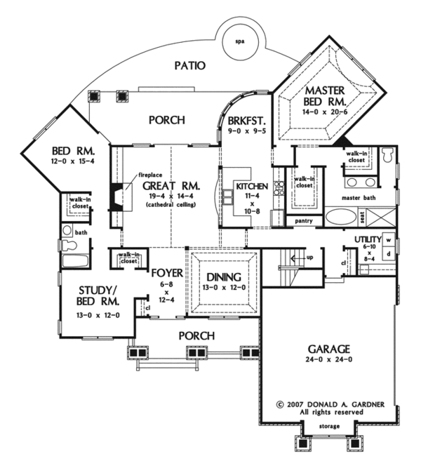 Traditional Floor Plan - Main Floor Plan #929-911