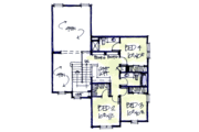 Craftsman Style House Plan - 4 Beds 2.5 Baths 2265 Sq/Ft Plan #20-2040 