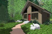 Cottage Style House Plan - 2 Beds 1 Baths 796 Sq/Ft Plan #126-140 
