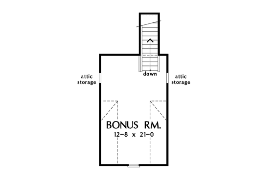 Floor Plan - Other Floor for Ranch House Plan #929-621 - 3 bed, 2 bath