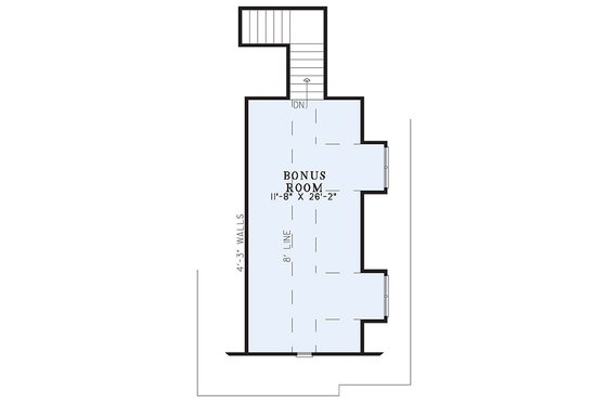 Floor Plan - Upper Floor for European House Plan #17-2931 - 5 bed, 4 bath