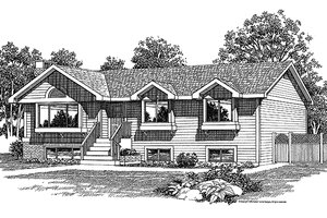 House Plan Design - Exterior - Front Elevation for Country House Plan #47-795 - 3 bed, 2 bath