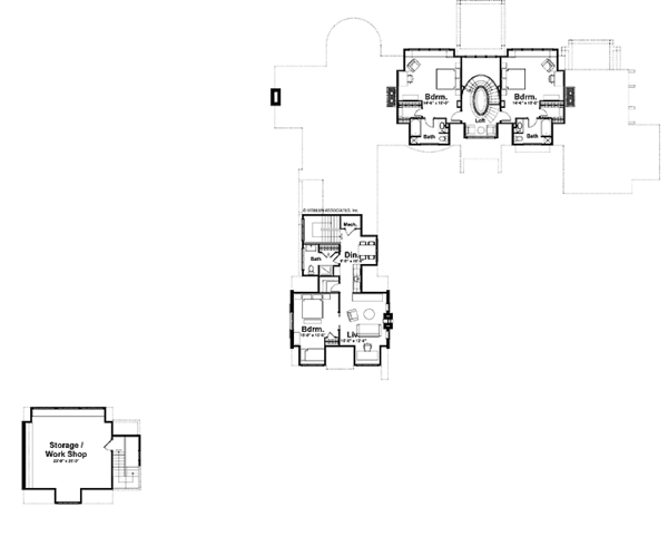 House Design - Country Floor Plan - Upper Floor Plan #928-183