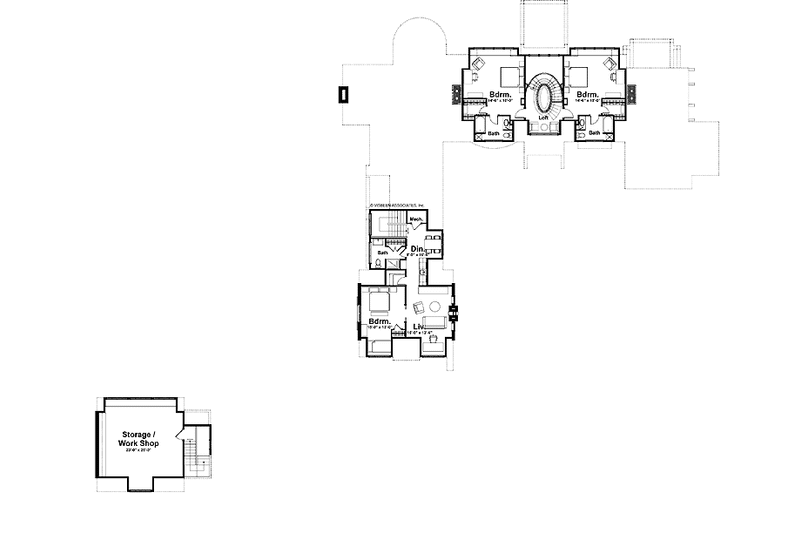 Architectural House Design - Floor Plan - Upper Floor for Country House Plan #928-183 - 3 bed, 3 bath