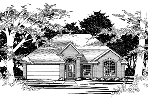 Architectural House Design - European Exterior - Front Elevation Plan #472-53
