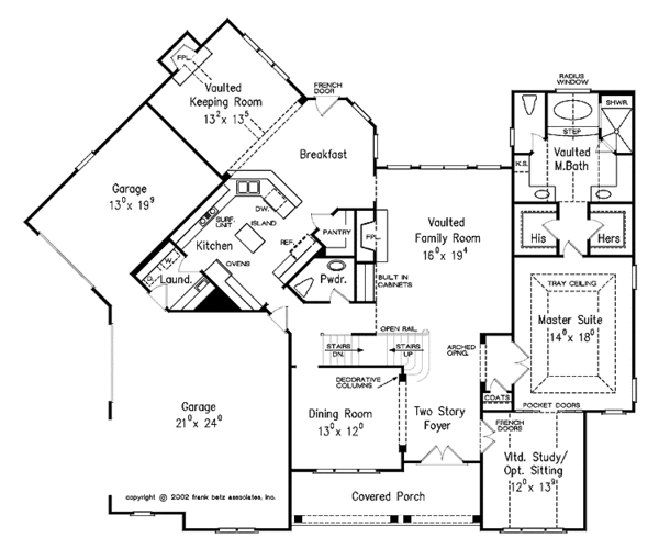 House Plan Design - European Floor Plan - Main Floor Plan #927-884