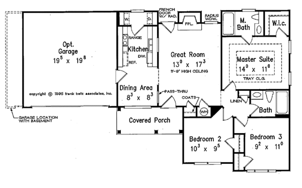 Dream House Plan - Traditional Floor Plan - Main Floor Plan #927-309