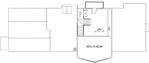 Home Plan - Modern Floor Plan - Upper Floor Plan #117-465
