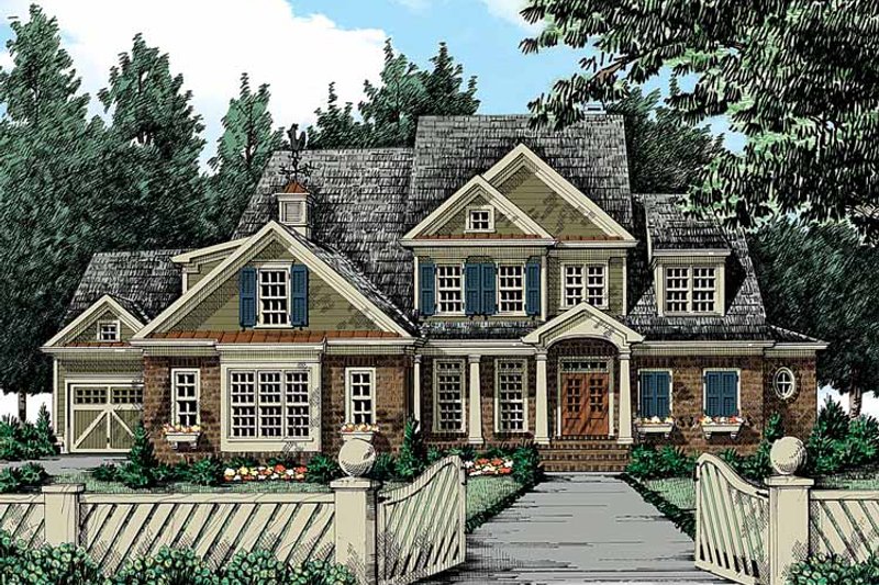 Home Plan - Exterior - Front Elevation 3 for Traditional House Plan #927-346 - 4 bed, 4.5 bath