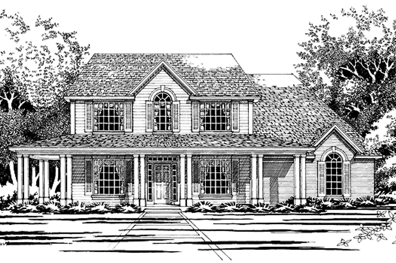 Dream House Plan - Country Exterior - Front Elevation Plan #472-155