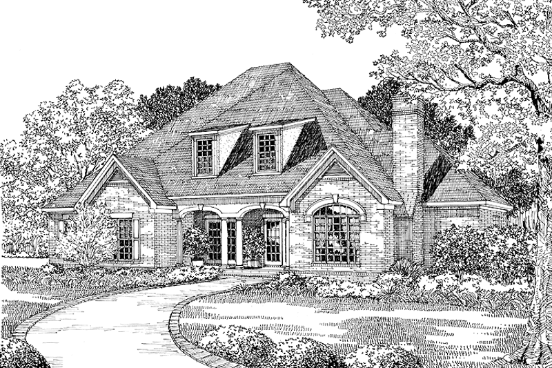 Dream House Plan - Traditional Exterior - Front Elevation Plan #17-2638