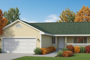 Home Plan - Traditional Exterior - Front Elevation Plan #100-101