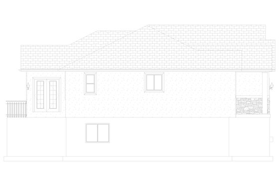 Exterior - Other Elevation for Traditional House Plan #1060-60 - 3 bed, 2 bath