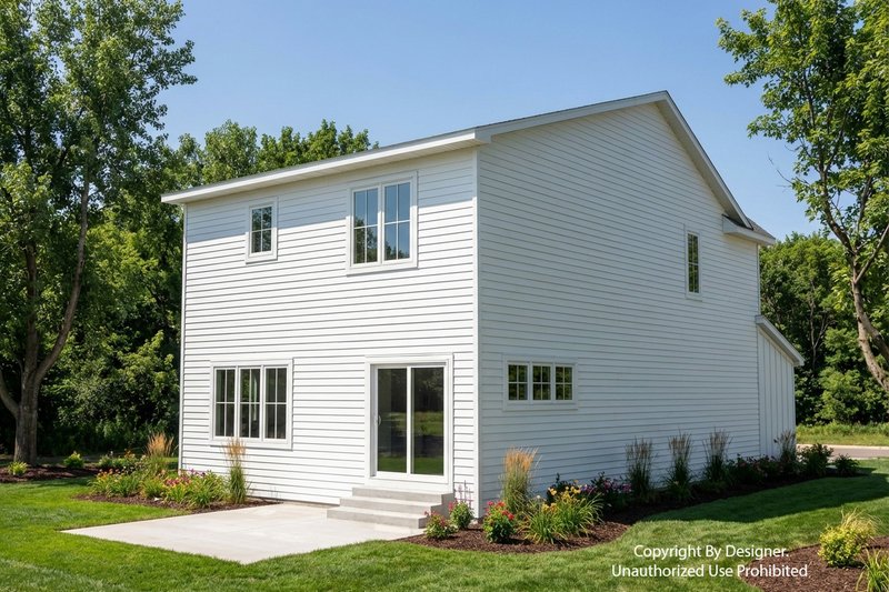 House Blueprint - Exterior - Rear Elevation 1 for Farmhouse House Plan #51-1514 - 3 bed, 2.5 bath