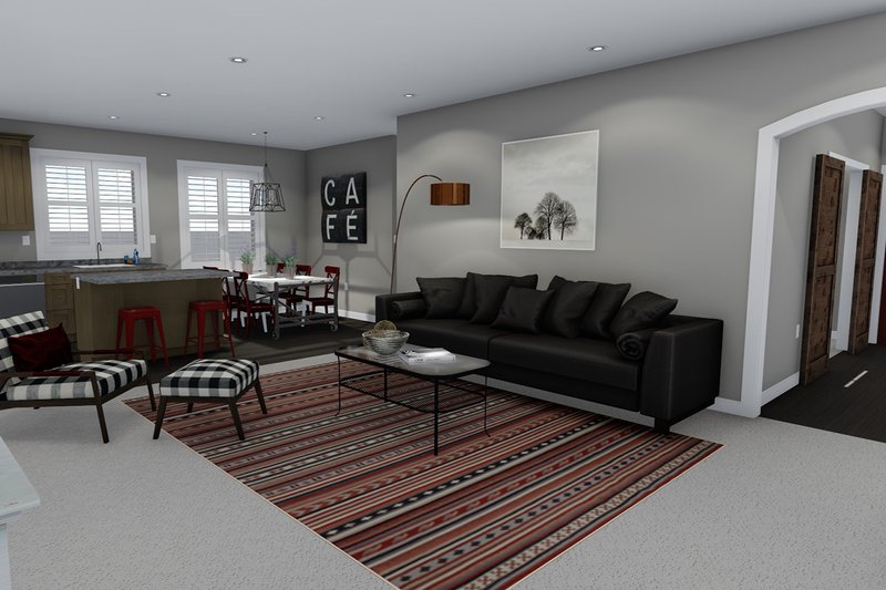 Dream House Plan - Interior - Family Room 1 for Ranch House Plan #1060-42 - 3 bed, 2 bath