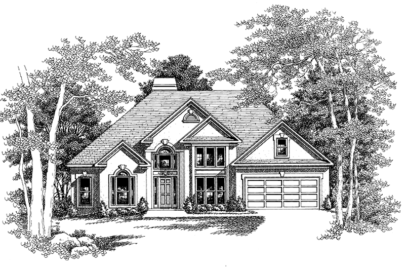 Home Plan - Exterior - Front Elevation 3 for Mediterranean House Plan #927-63 - 3 bed, 2 bath