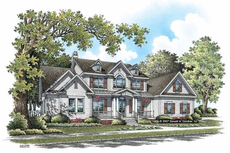 Country Style House Plan - 5 Beds 4.5 Baths 3215 Sq/Ft Plan #929-831 ...