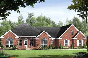 Southern Exterior - Front Elevation Plan #21-234