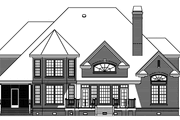 Traditional Style House Plan - 4 Beds 3 Baths 3315 Sq/Ft Plan #929-525 Exterior 