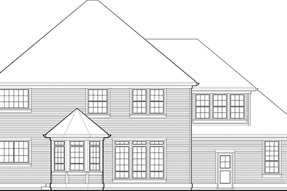 Exterior - Rear Elevation for Victorian House Plan #48-800 - 4 bed, 2.5 bath