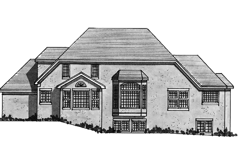 Home Plan - Exterior - Rear Elevation for Traditional House Plan #51-914 - 3 bed, 2.5 bath